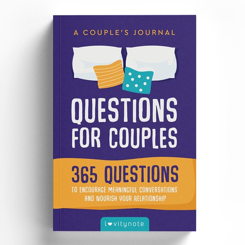 Typography book cover with the title 'Questions for Couples'