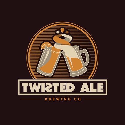 Twist logo with the title 'Logo for a brewing company'