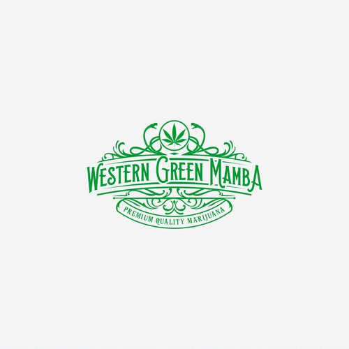 Marijuana brand with the title 'Luxury badge design'