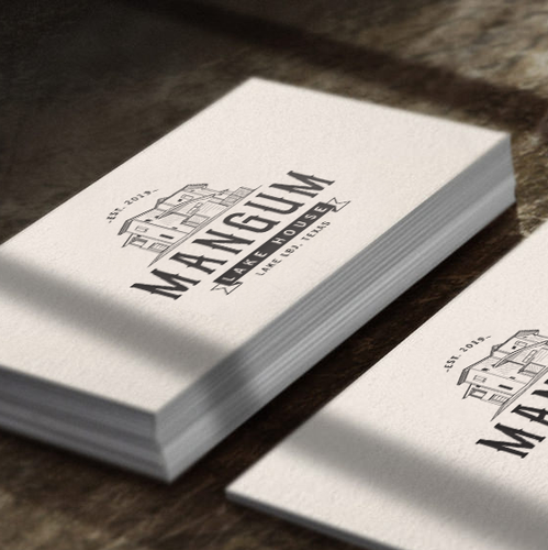 Good logo with the title 'Mangum Lake House'