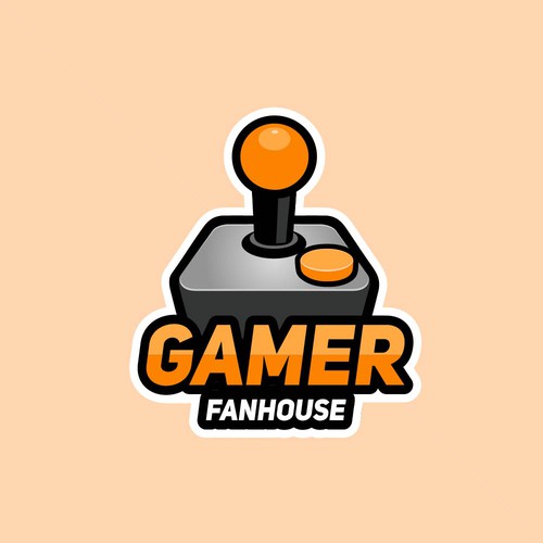 Video game logo with the title 'Logo concept for Gamer Fanhouse'