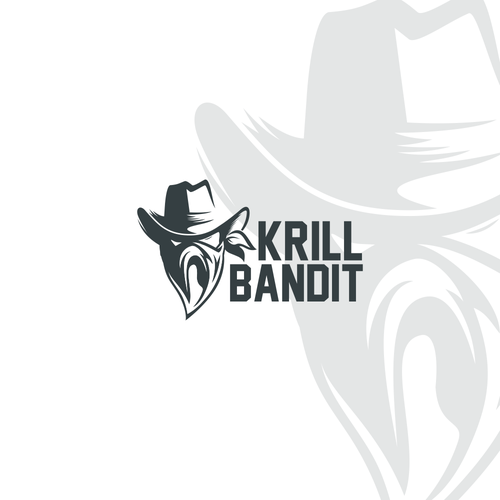 Grayscale design with the title 'Bandit Logo'