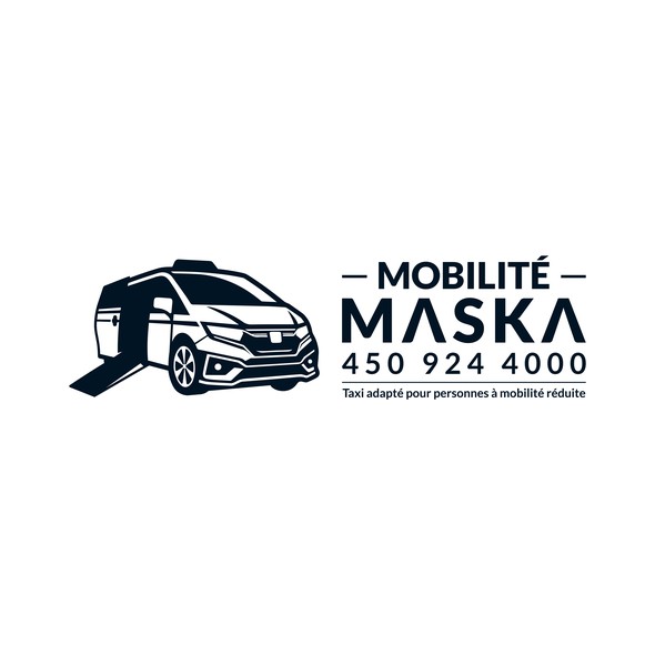 Vehicle graphic design with the title 'Mobilité Maska'