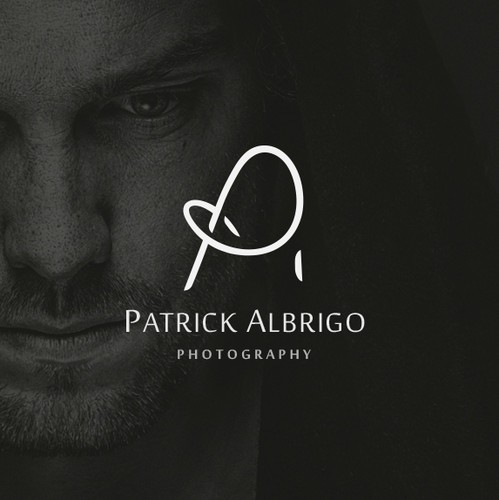 Sleek logo with the title 'monogram photographer logo'