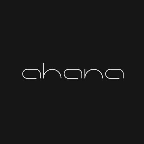 Thin logo with the title 'ahana'