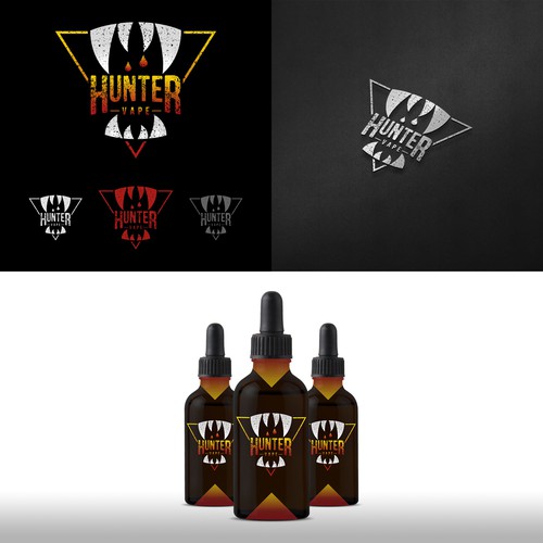 Vape design with the title 'Logo design for a vape e-liquid brand (a variation)'