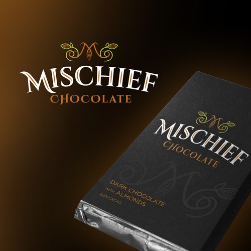 Chocolate brand with the title 'Winning logo for Chocolate Co.'