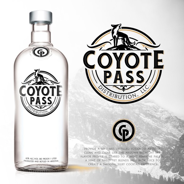 Coyote design with the title 'Coyote Pass Distribution, LLC.'