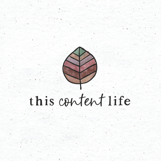 Lifestyle blog logo with the title 'This content life'