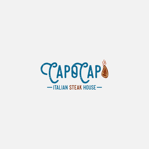 Italian cuisine logo with the title 'Capo Capo'