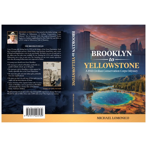 Biography book cover with the title 'Brooklyn to Yellowstone'