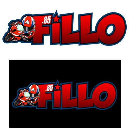 Motorbike logo with the title 'Biker logo'