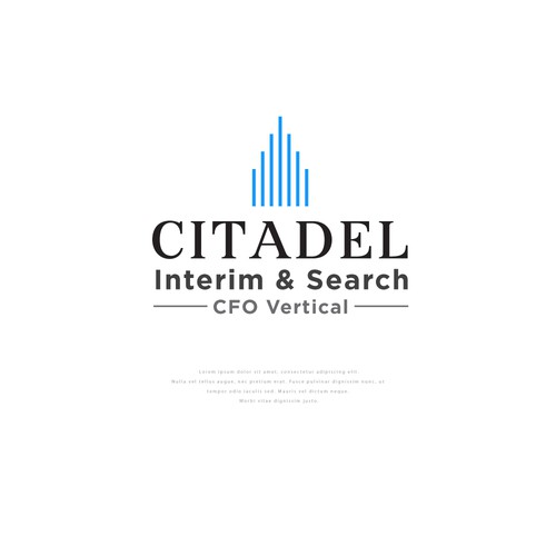 Accounting design with the title 'Logo concept for Citadel'