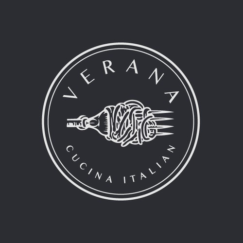 Italian cuisine logo with the title 'Logo for Verana Cucina Italian'