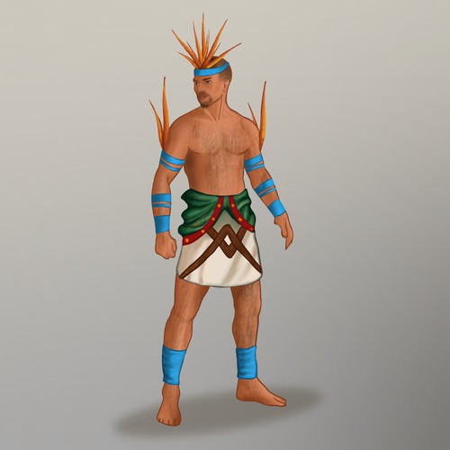 Education artwork with the title 'Illustrator for a children's book that tells the tale of a coming together of cultures'