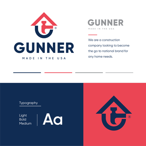 Brand logo with the title 'Gunner'