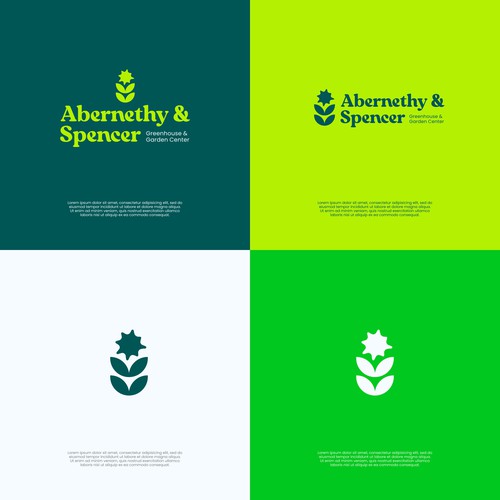 Garden brand with the title 'Fun Organic Garden Logo Concept'