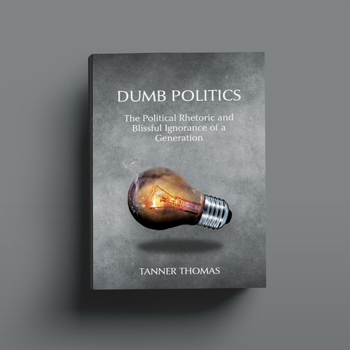 Political book cover with the title 'Book cover'
