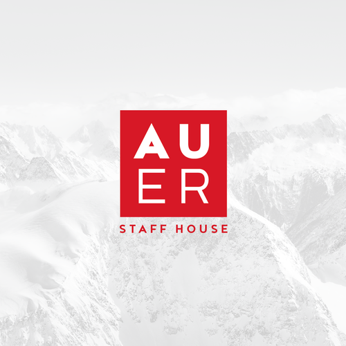 House logo with the title 'Austrian employee accommodaton logo design'