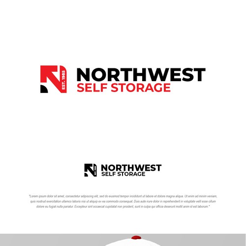 Self storage logo with the title 'Northwest Self Storage'