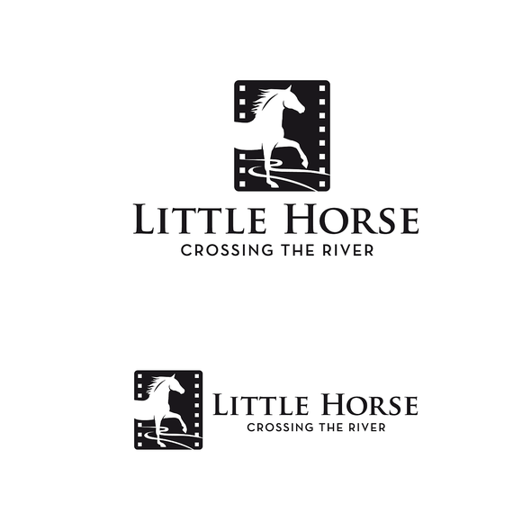 Horse brand with the title 'Equine logo for film production company'