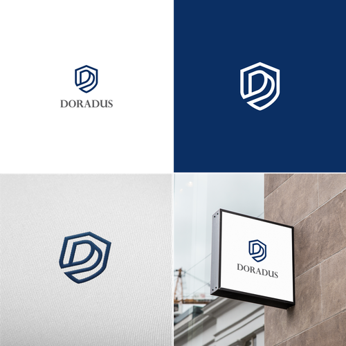 D brand with the title 'Letter D and Shield Logo'