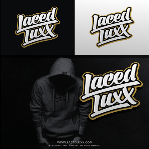 Streetwear logo with the title 'LacedLuxx'