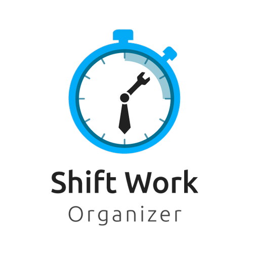 IPhone design with the title 'Logo concept For shift work organizer app'