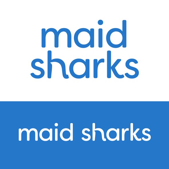 Broom logo with the title 'Maid Sharks - Residential & Commercial Cleaning Company'
