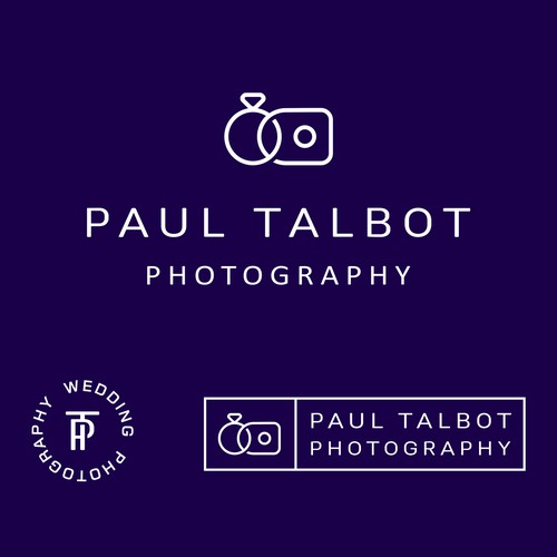Photography brand with the title 'Concept for wedding photographer'