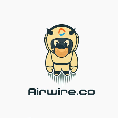 Wireless design with the title 'Airwire Company Logos'
