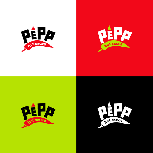 Sauce logo with the title 'PePP Hot Sauce'