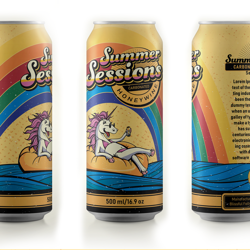 Retro label with the title 'Illustrated Playful Retro Packaging '