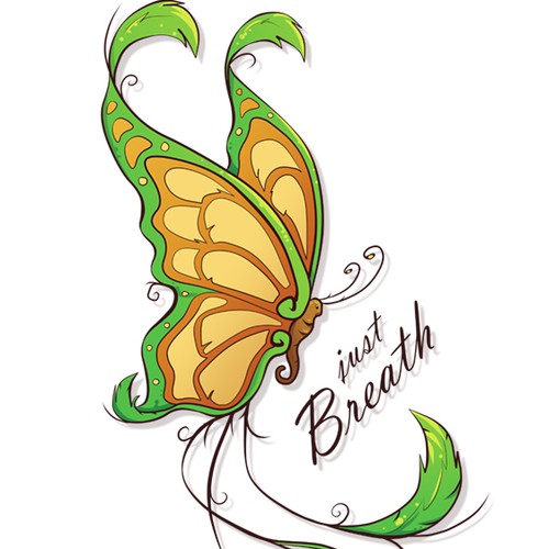 Butterfly artwork with the title 'Rib Cage Tattoo'