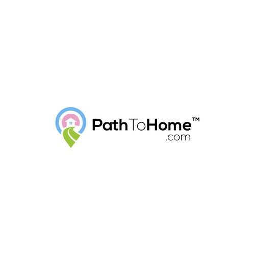 Location pin logo with the title 'Pathtohome.com'