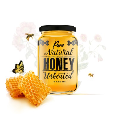 Bold Label for honey bottle