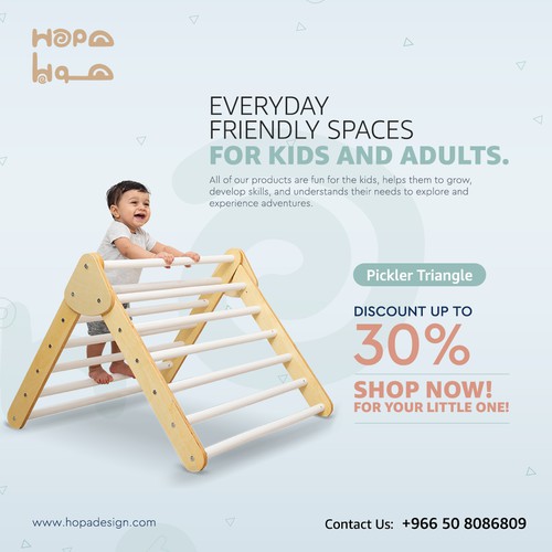 Ad design with the title 'Social Media Design'