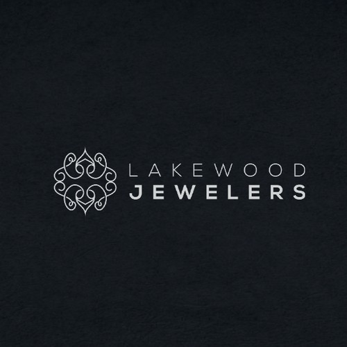 Art Deco logo with the title 'Lakewood Jewelers'