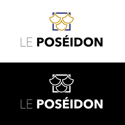 Communication artwork with the title 'Le Poséidon '
