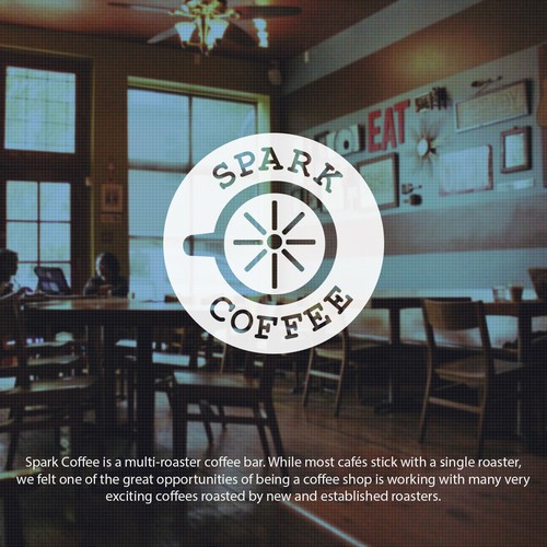 Cup brand with the title 'Spark Coffee needs a logo+'