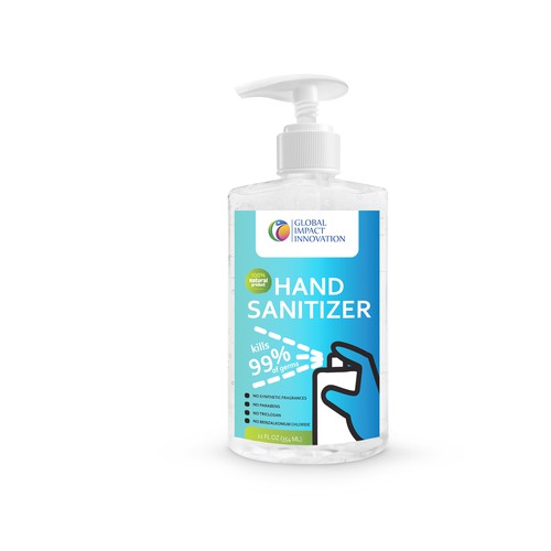 Label packaging with the title 'Hand Sanitizer'