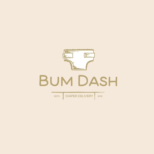 Precious logo with the title 'Vintage diaper service logo'