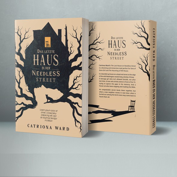 Horror book cover with the title 'dark cover'