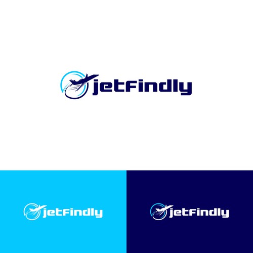Aviator logo with the title 'Logo Concept for jetfindly'