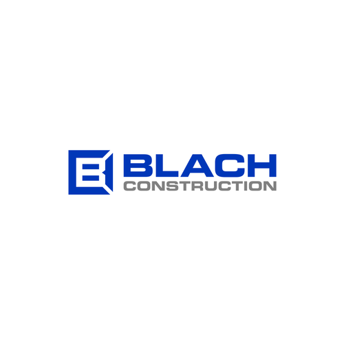 Construction design with the title 'Blach Construction'