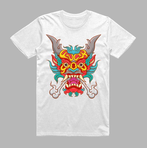 Dragon print store t shirt