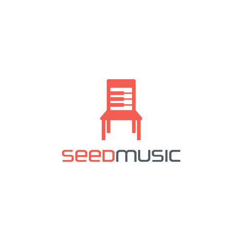 Chair design with the title 'SEED MUSIC'