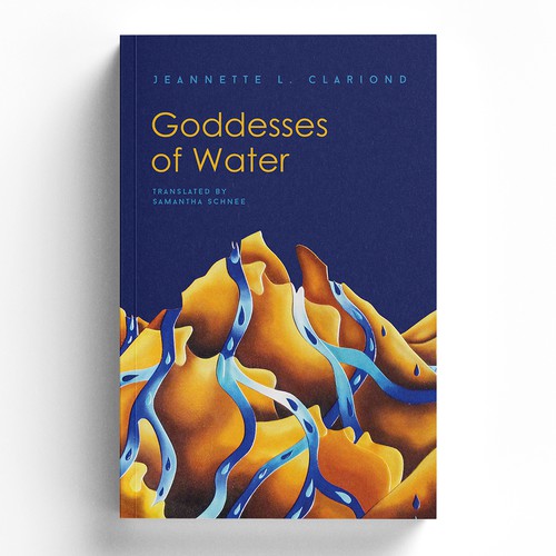 Poetry book cover with the title 'Goddesses of Water '