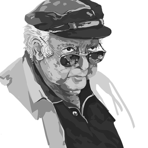 Man artwork with the title 'old man'