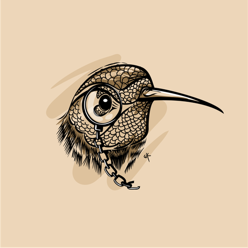 Hummingbird logo with the title 'no teks, hummingbird '